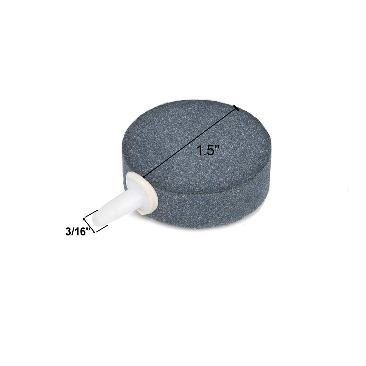 Aquaneat 1.5 Inch Air Stone Disc, 4 Packs, Aerator Bubble Diffuser, Air Pump Accessories For Hydroponics, Aquarium Fish Tank, Po