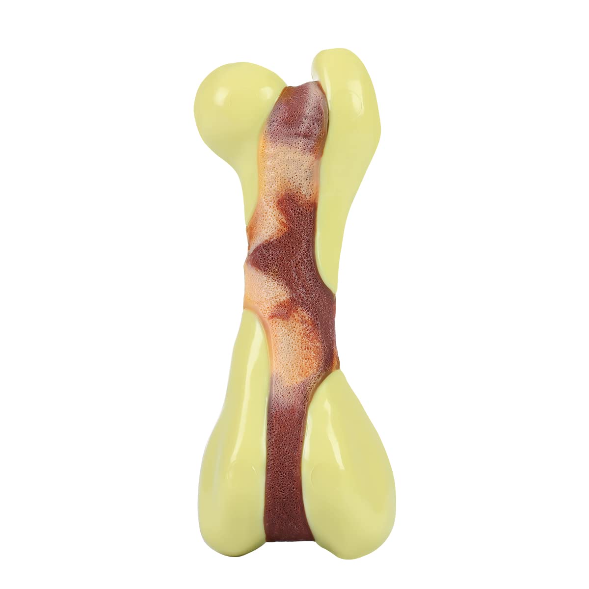 Tikaton Dog Chew Toys For Aggressive Chewers, Peanut Butter Flavor Durable Dog Teething Chew Toys Bones For Large/Medium/Small P
