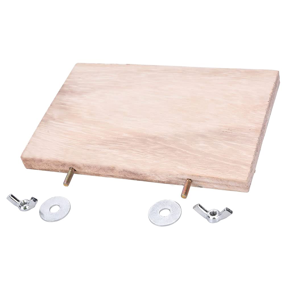 CoscosX 3Pcs Wooden Bird Cage Perches - Square Stand Platform for Parakeets - Model JDNHSGTWRB426