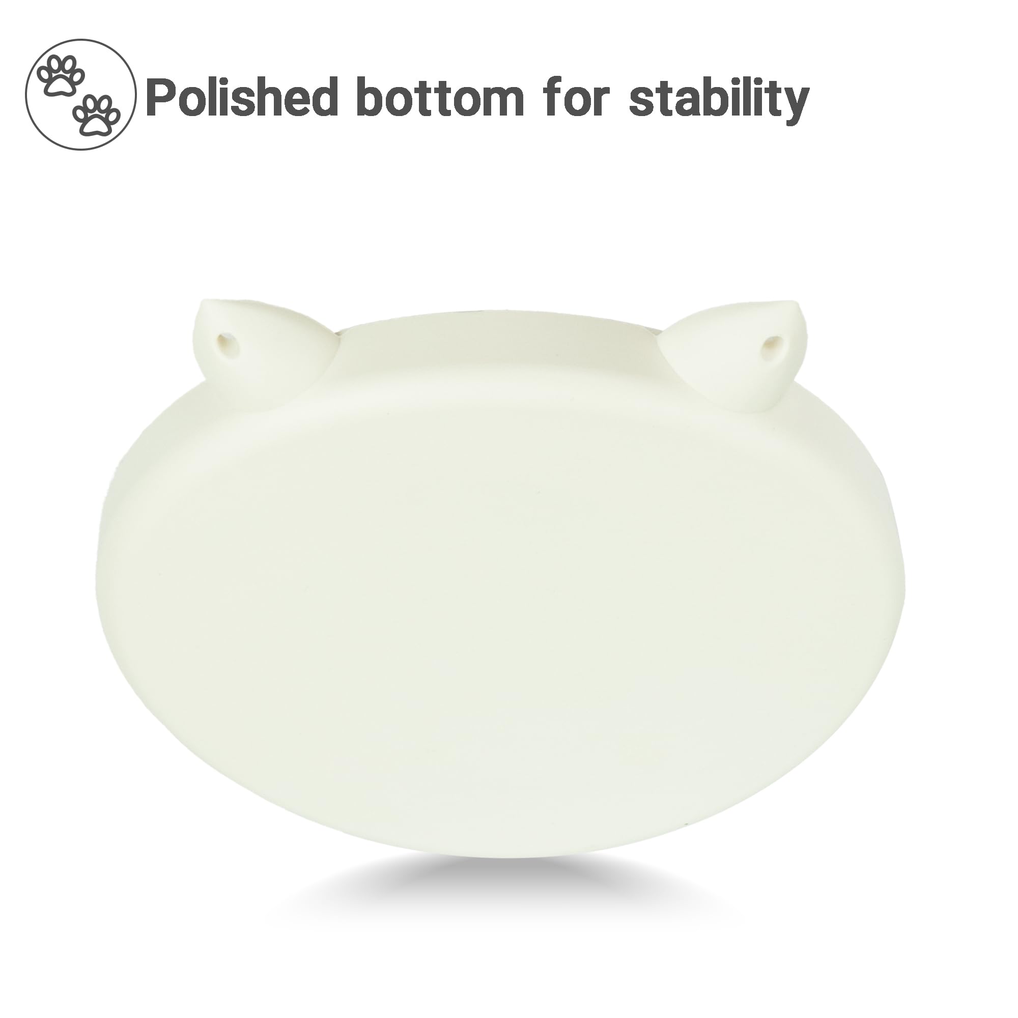 Bifeaw Slow Feeder Cat Bowl, Easy to Clean Silicone Bowl, Ideal for Dry and Wet Food (Purple and White)