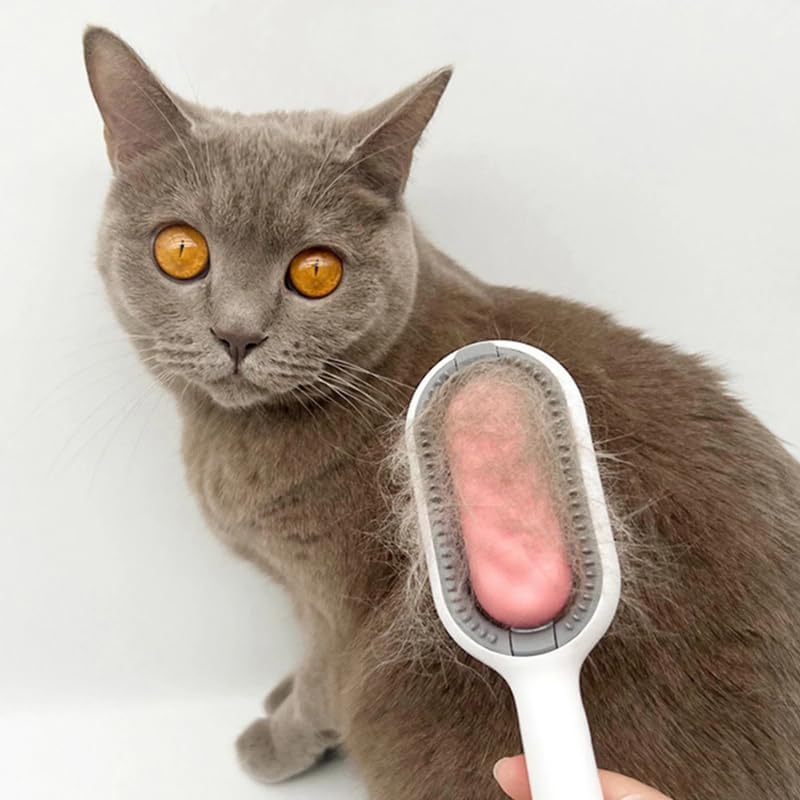 Kittupet Dog Brush Cat Brush Grooming Comb Self Cleaning Cat Dog Slicker Brushes Pet Grooming Brush Tool Gently Removes Loose Un