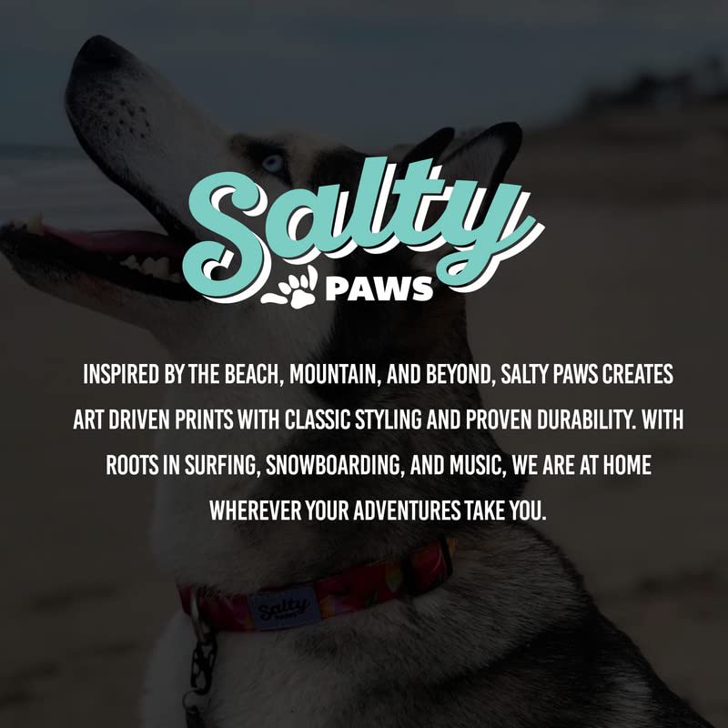 Shaka'S Salty Paws Boy & Girl Dog Collar Small Medium Large (Small Dog Collar Adj. 10-16'' For Dogs Up To 25 Lbs)