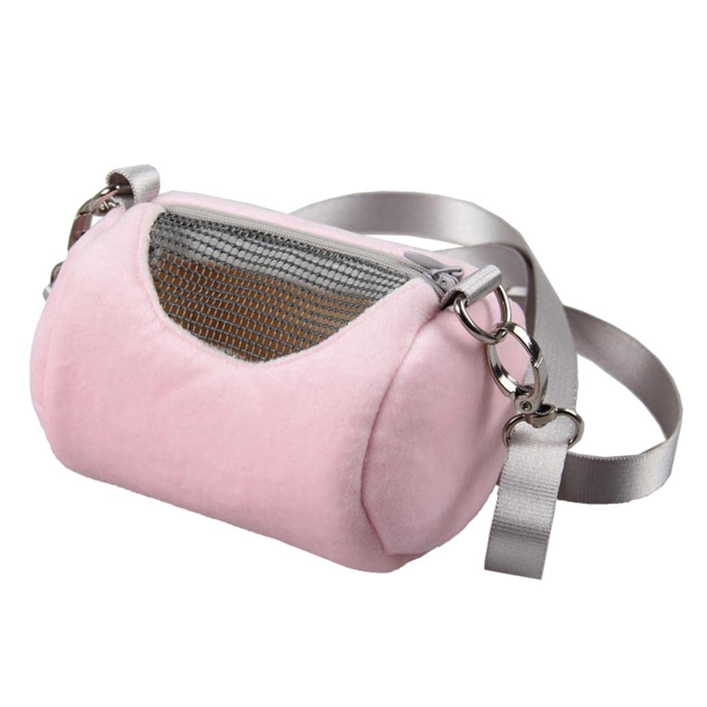 TRENDYNEST Breathable Pet Small Animal Carrier Hamster Travel Bag Handbag Type 2  Pink | Carriers & Crates | Small Animal Suppl