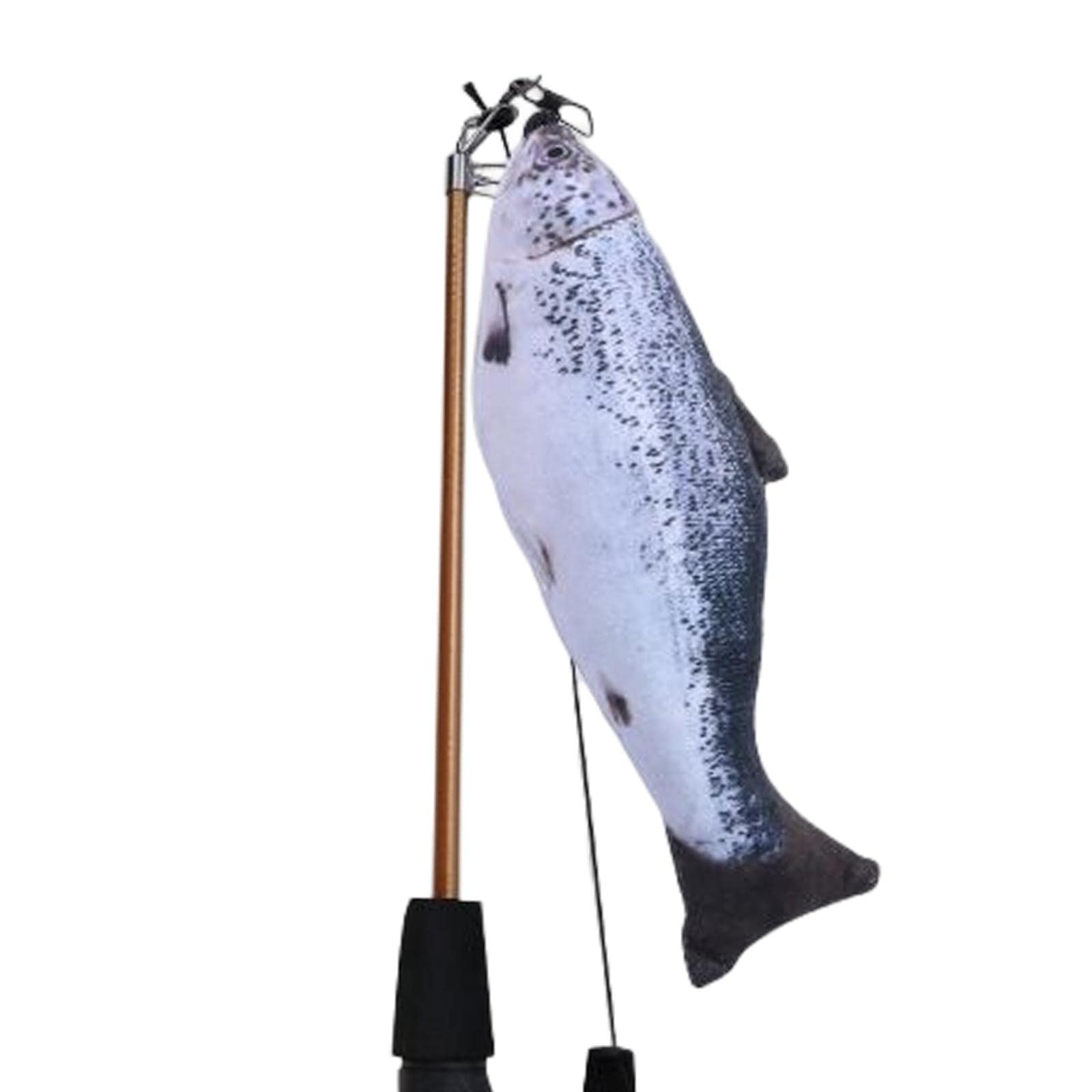 Enakshi Retractable Cat Wand Catcher Exerciser Functional Comfortable To Hold Sturdy Salmon |Pet Supplies | Cat Supplies | Toys