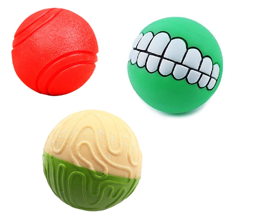 Rvpaws Puppy Sound Toys For Small Dog And Cat Pet Squeaker Chew Sound Ball Playing Toy Toys Dog Teething Dog Balls Pet Rubber Mu