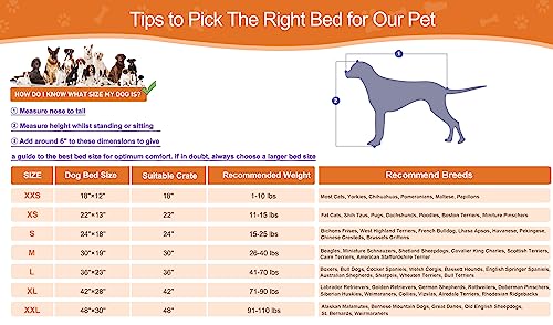 Pocblue Deluxe Washable Xxl Dog Bed Dog Crate Mat 48 Inch Comfy Fluffy Kennel Pad Anti-Slip For Dogs Up To 110 Lbs, 48' X 30', Pink