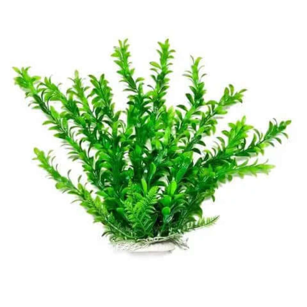 Aquatop Plastic Freshwater Aquarium Plant, Green, 17' Tall
