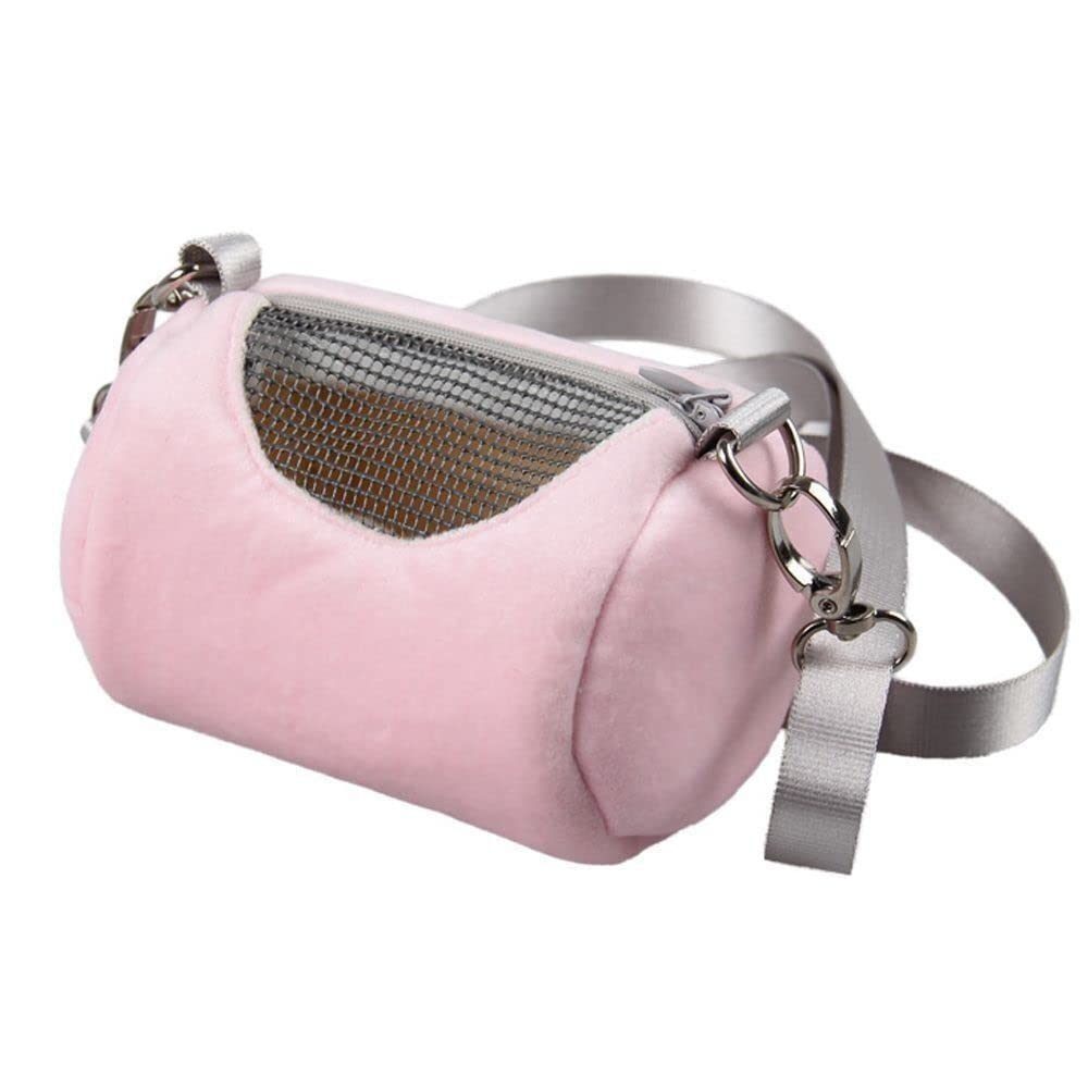 gofidin Hamster Travel Carrier Bag Round Crossbody Bag Portable Hamster Pet Bag Handbag with Adjustable Single Shoulder Strap Sm