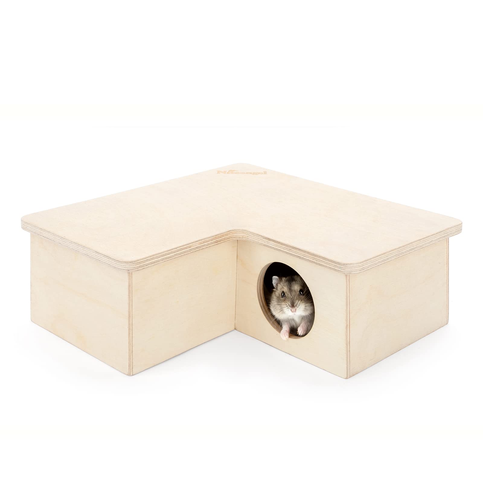 Niteangel Multi-Chamber Hamster House Maze: - Multi-Room Hideouts & Tunnel Exploring Toys for Hamster Gerbils Mice Lemmings (3-R
