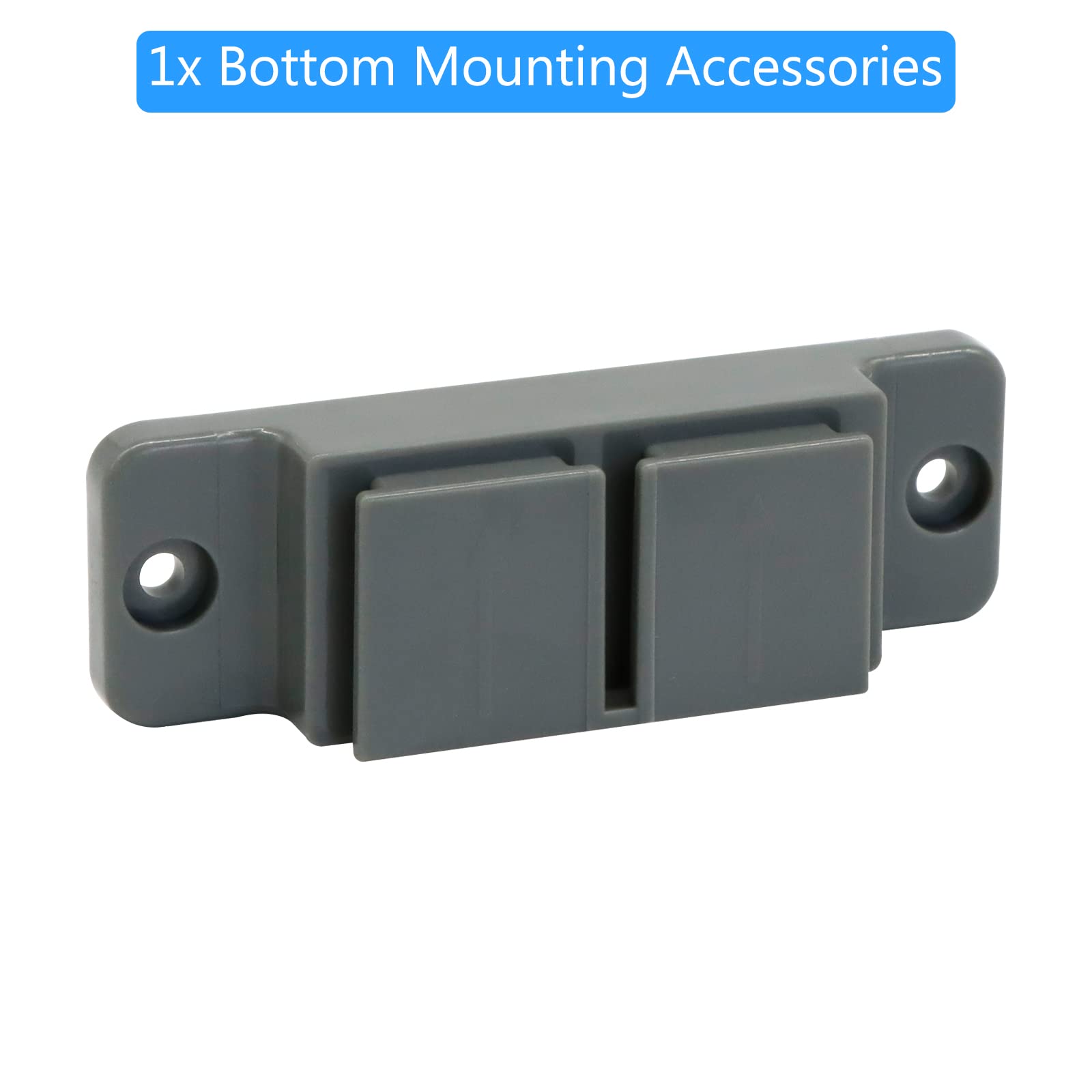 WOMHOM Retractable Baby & Dog Gate Accessories (Grey) - Full Set Mounting Kit with Brackets, Latches, Screws - Replacement Parts