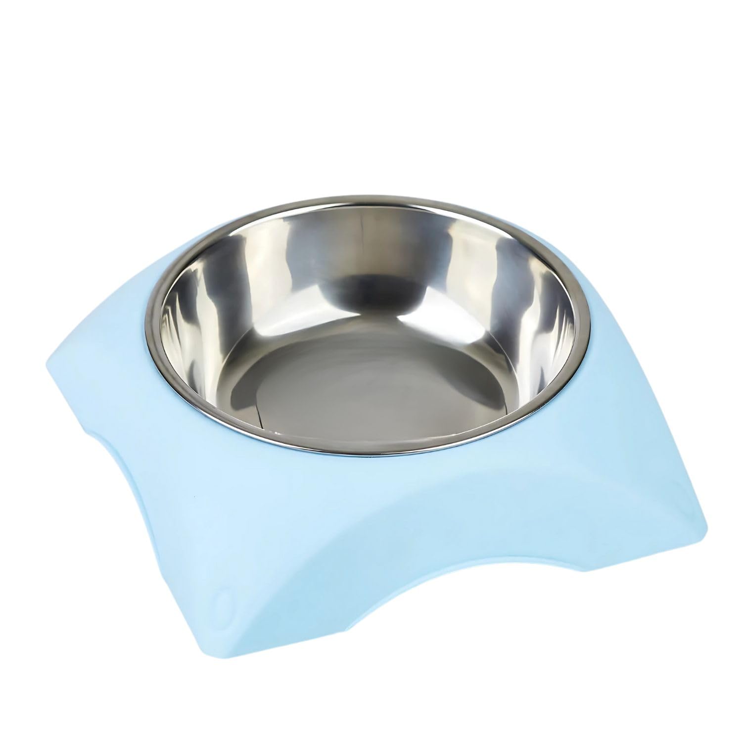 Emily Pets Stainless Steel AntiSkid Pet Feeding Bowl  Removable EasyClean Dish For Dogs & Cats, Durable Food & Water Feeder W