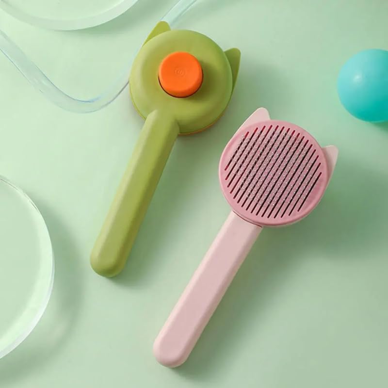 Dog Trust EasyClean Pet Grooming Brush  Stainless Steel Deshedding Comb For Cats & Dogs, Gentle On Fur Dog Brush Pet Hair Remo