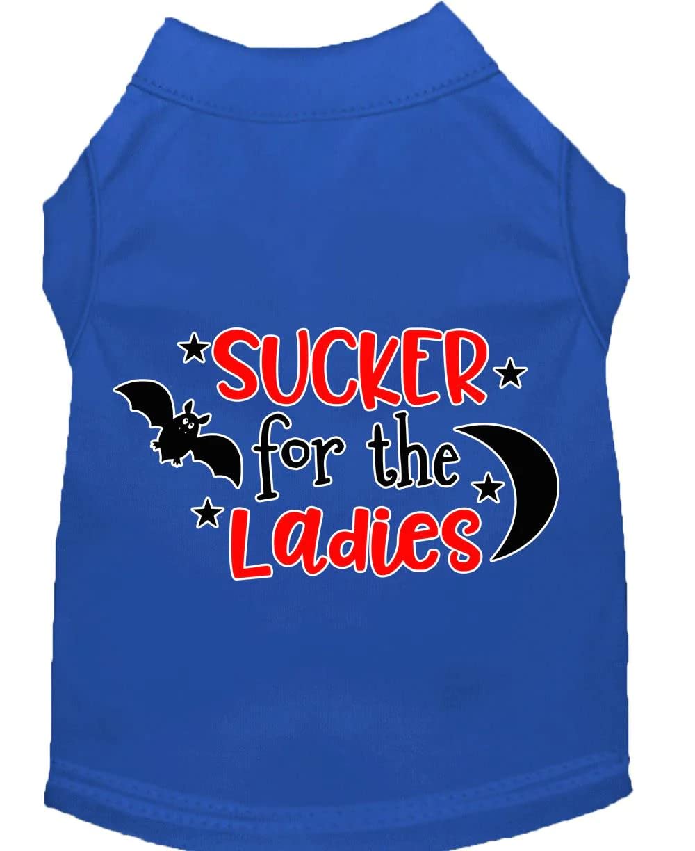 Pet Dog & Cat Shirt Screen Printed, "Sucker For The Ladies" Yellow 3XL (25-35 lbs.)