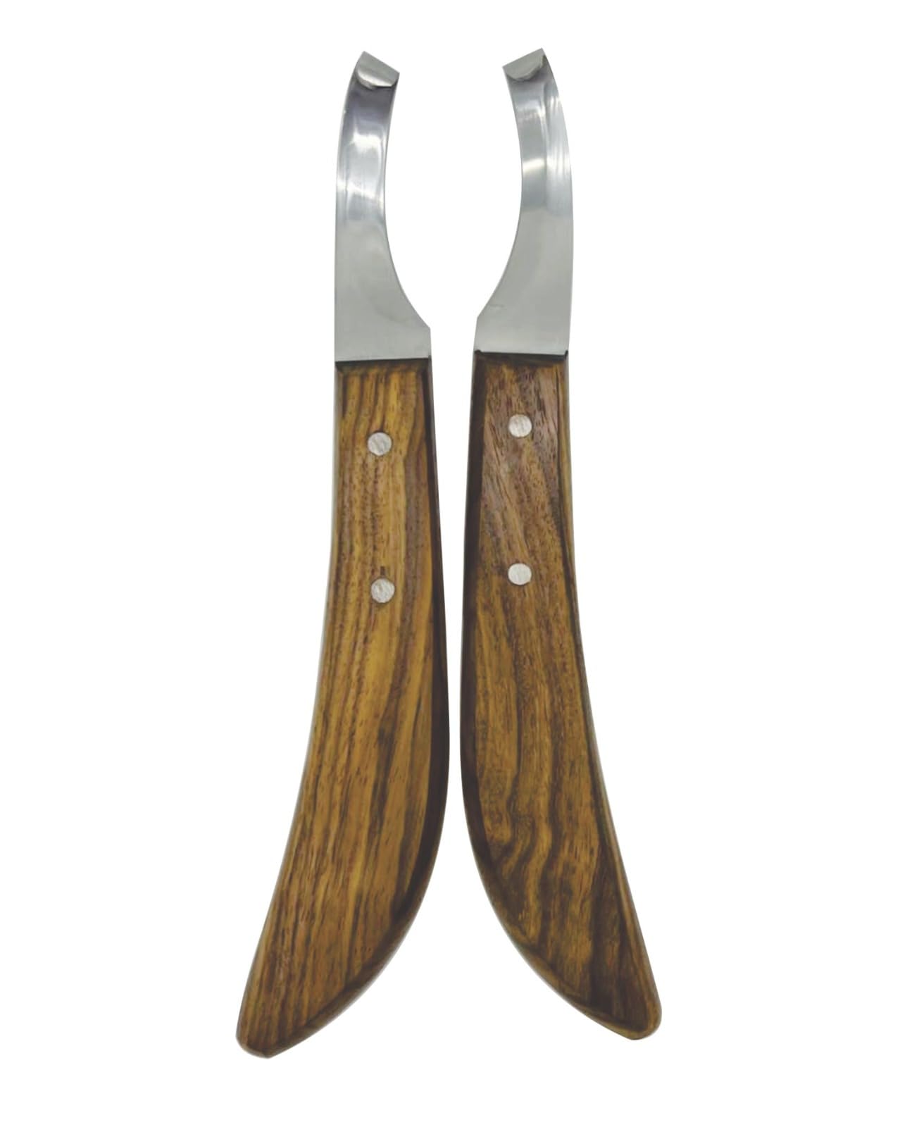 Equinez Tools Farrier Hoof Knives Set-Professional Left & Right Handed Hoof Trimming Knives with Razor Sharp Stainless Steel Bla