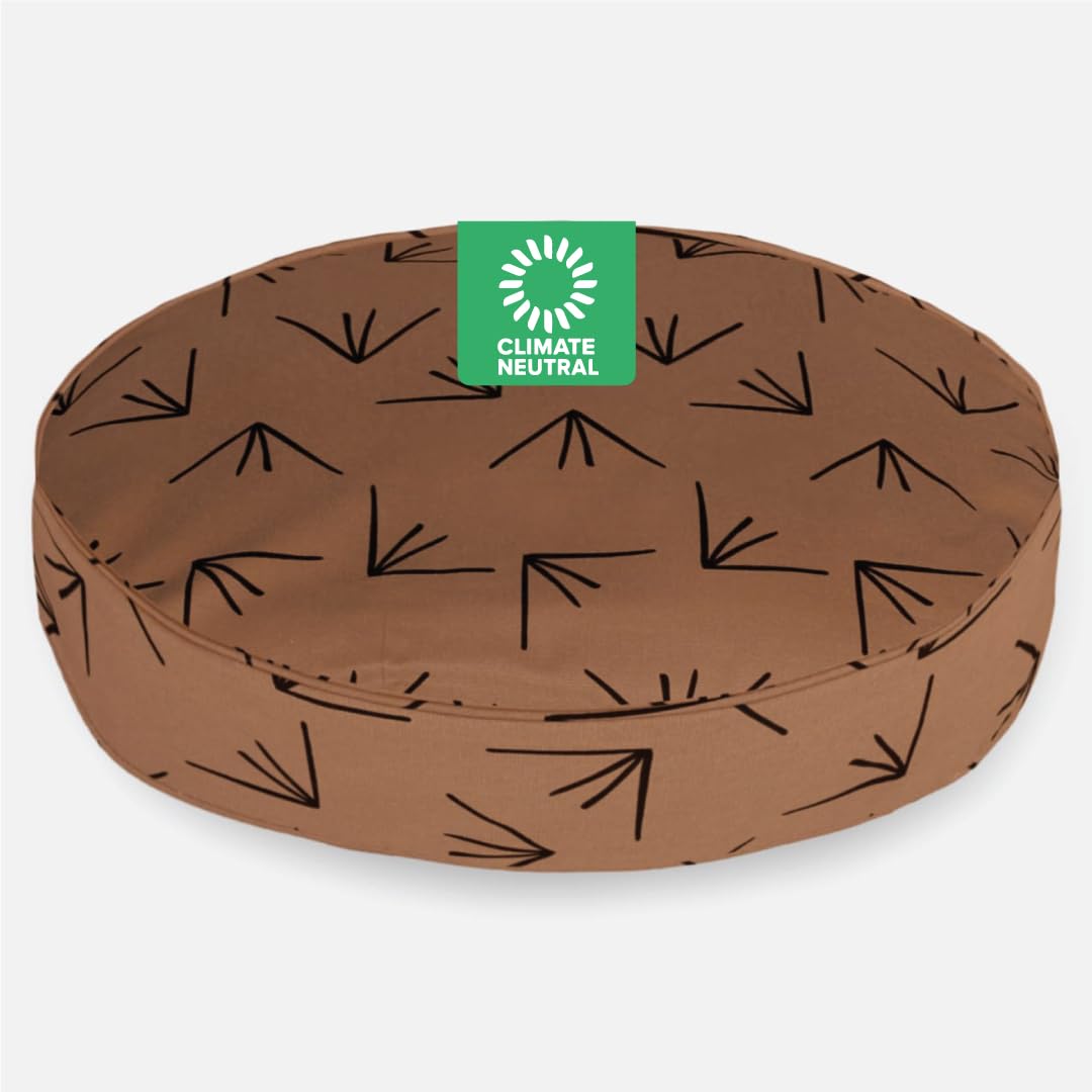 Molly Mutt Medium to Large Dog Bed Cover - Heat Waves Print - Measures 36    x 5 - 100% Cotton - Durable - Breathable - Sustaina
