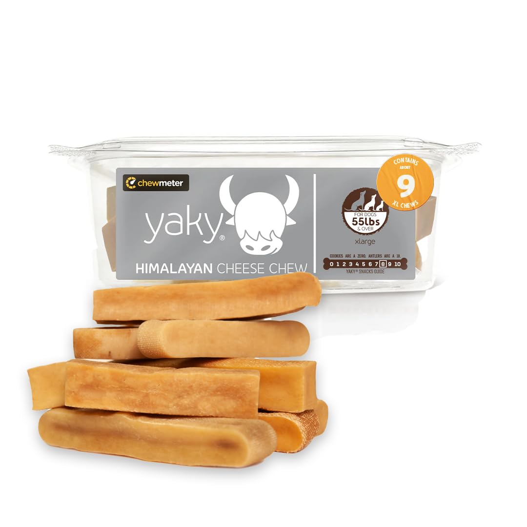 Chewmeter Yaky Himalayan Cheese Chews | Natural Yak Cheese Dog Chews | Long Lasting, Stain Free, Protein Rich, Low Odor | 100% N