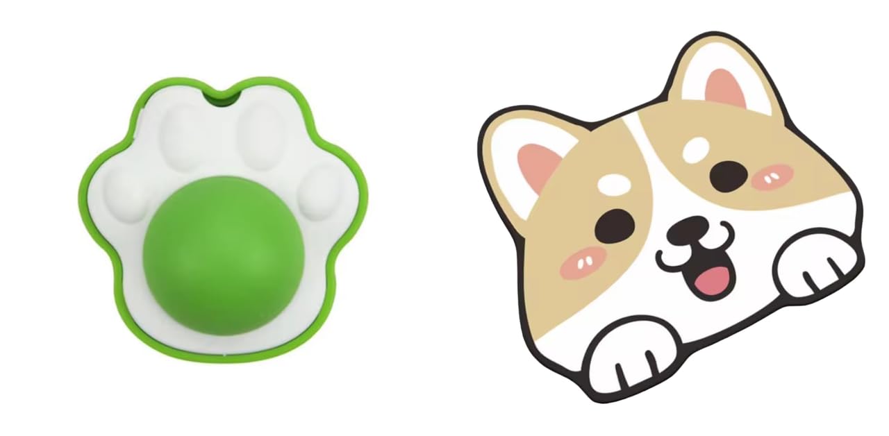 Urban Pet Gallery Catnip Wall Toy, Rotatable, Cat Chew Toys, (Paw Shape) And Adorable Crystal Velvet Cartoon Cat Litter Mat  Ul