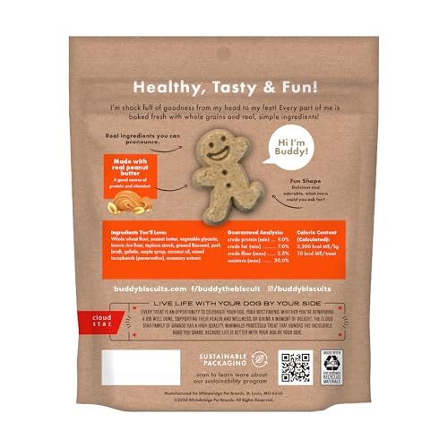 Buddy Biscuits 8 oz. Bag of Softies Soft & Chewy Dog Treats, Made with Peanut Butter