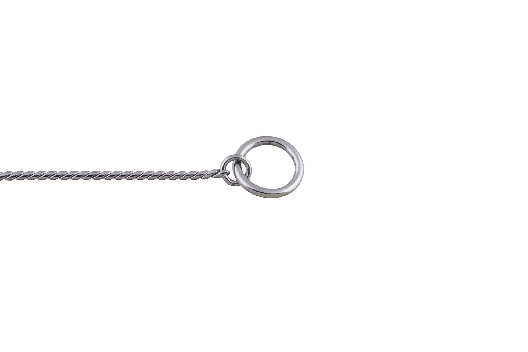Alvalley Metal Chain Dog Show Collar - Pet Slip Collar For Shows - Fine Brass Snake Chain Collar - Adjustable For Toy, Small, An