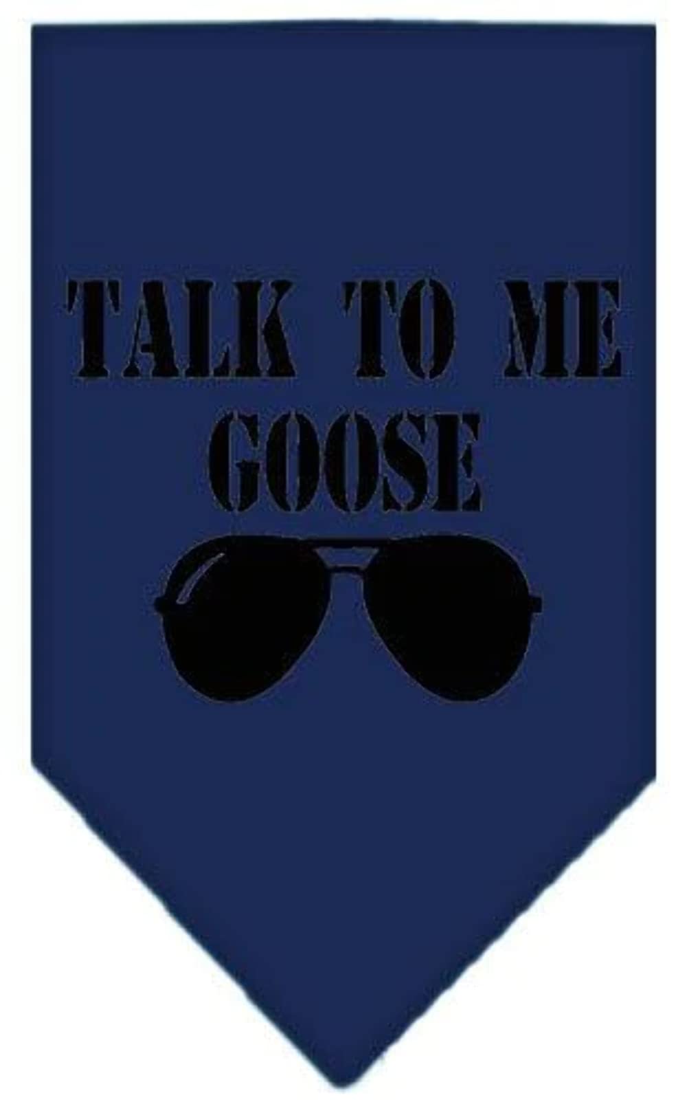 Pet and Dog Bandana Screen Printed, "Talk To Me Goose" Cocoa Small