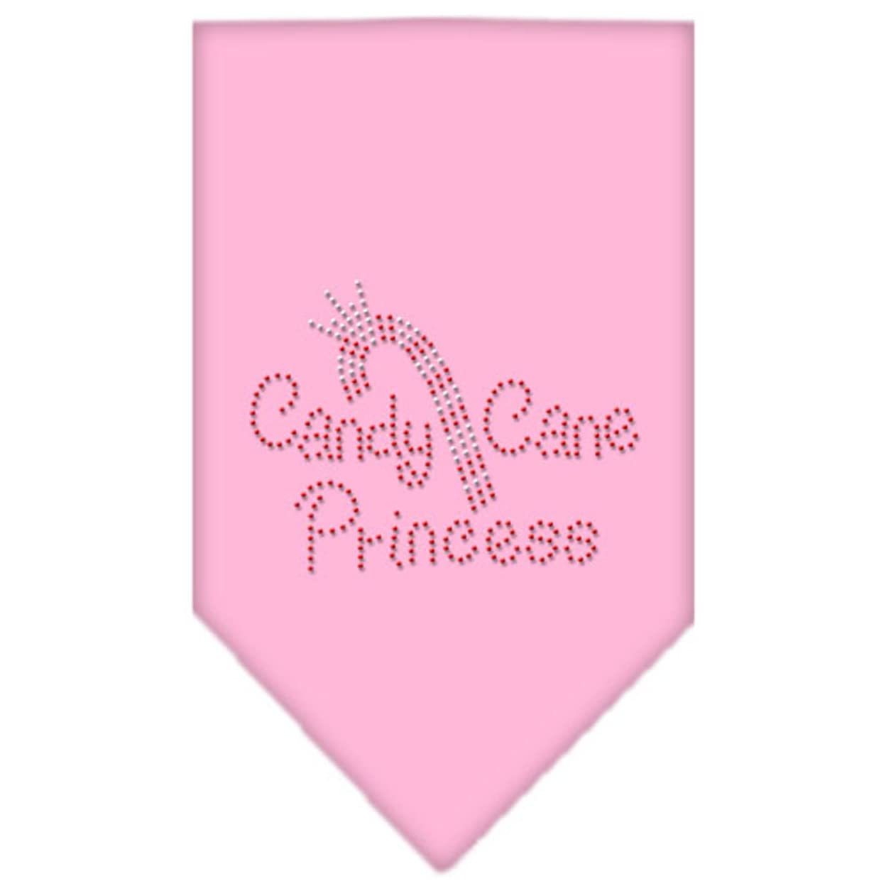 Mirage Pet Products Candy Cane Princess Rhinestone Bandana, Small, Light Pink