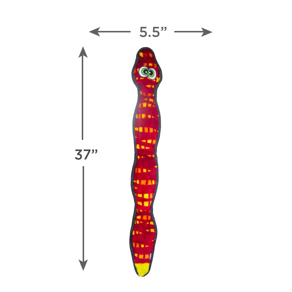 Outward Hound Tough Seamz Snake Plush Dog Toy, XL
