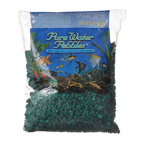 Pure Water Pebbles Aquarium Gravel, 2-Pound, Emerald Green