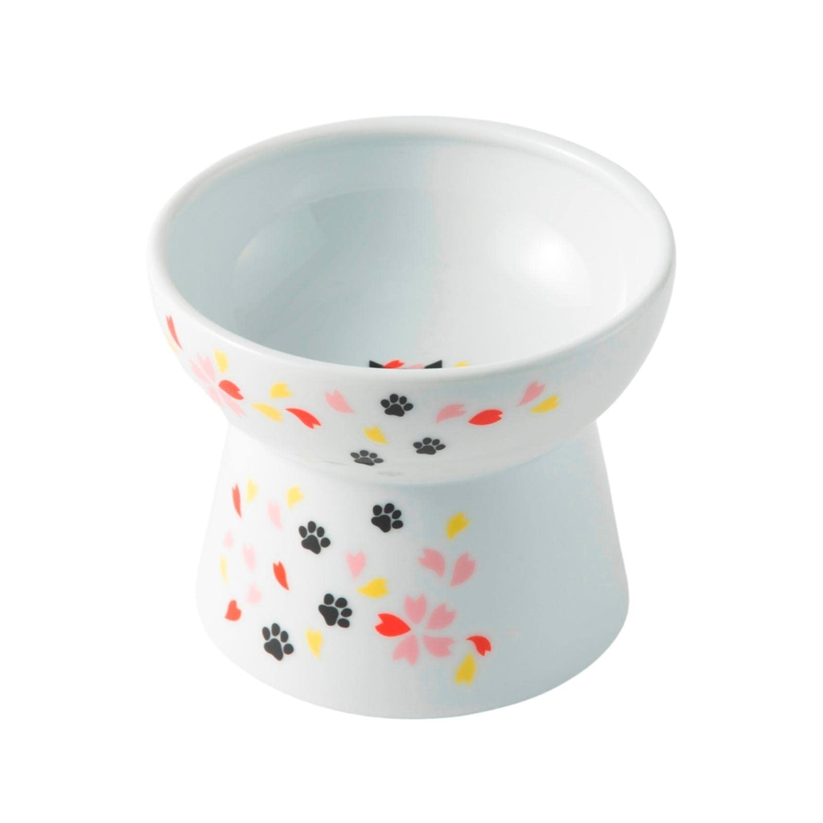 Necoichi Raised Stress Free Cat Food Bowl, Elevated, Backflow Prevention, Dishwasher and Microwave Safe, No.1 Seller in Japan! (