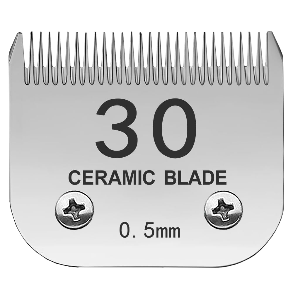 Trah 30# Blade Dog Grooming Clipper Replacement Blades Compatible With Andis Dog Clippers,Most A5, Wahl Km Series Clippers,Detac