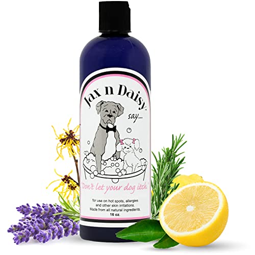 Jax N Daisy Dog Shampoo - Gentle Allergy Relief for Dogs - Eliminates Odors & Fleas - Soothes Itchy Skin - Perfect for Puppies!