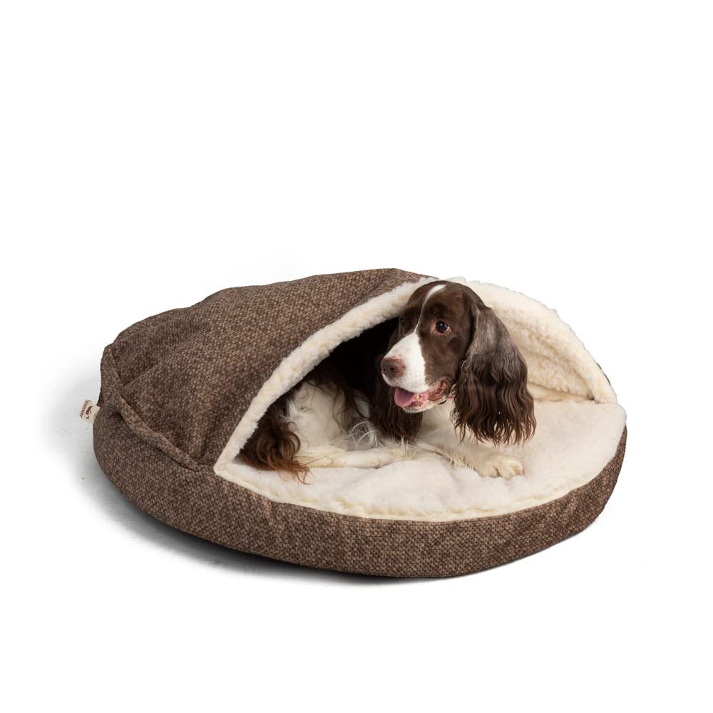 Snoozer Luxury Orthopedic Cozy Cave Pet Bed, Showdog Collection, Large - Merlin Camel