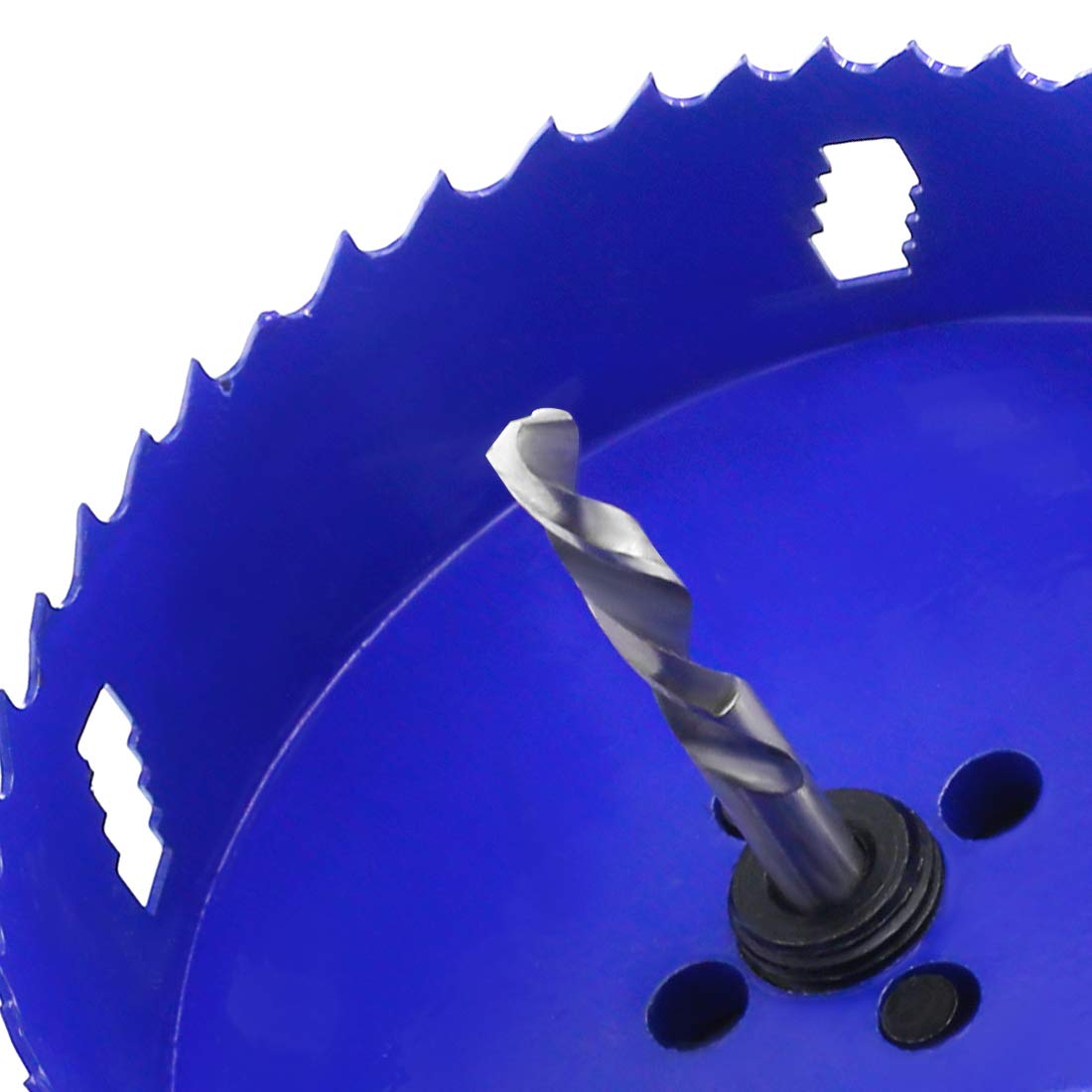 Seimneire 4-14 Inch Hole Saw With Heavy Duty Arbor, 12 Inch Cutting Depth Hss Bi-Metal Hole Drilling Cutter For Smoothly Cutting