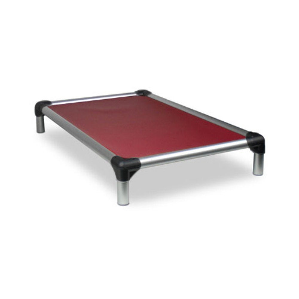 Kuranda Chewproof Dog Bed - Walnut PVC - 40'' x 25'' - Heavy Duty Vinyl - Burgundy