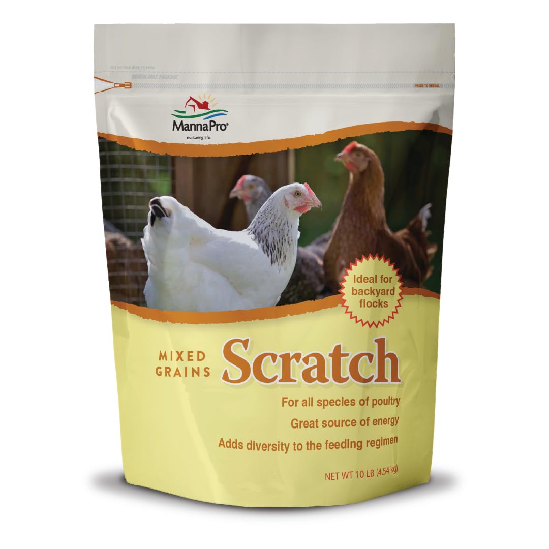 Manna Pro Ultimate Scratch Grains for Chickens | Rich in nutrients | 10 LB