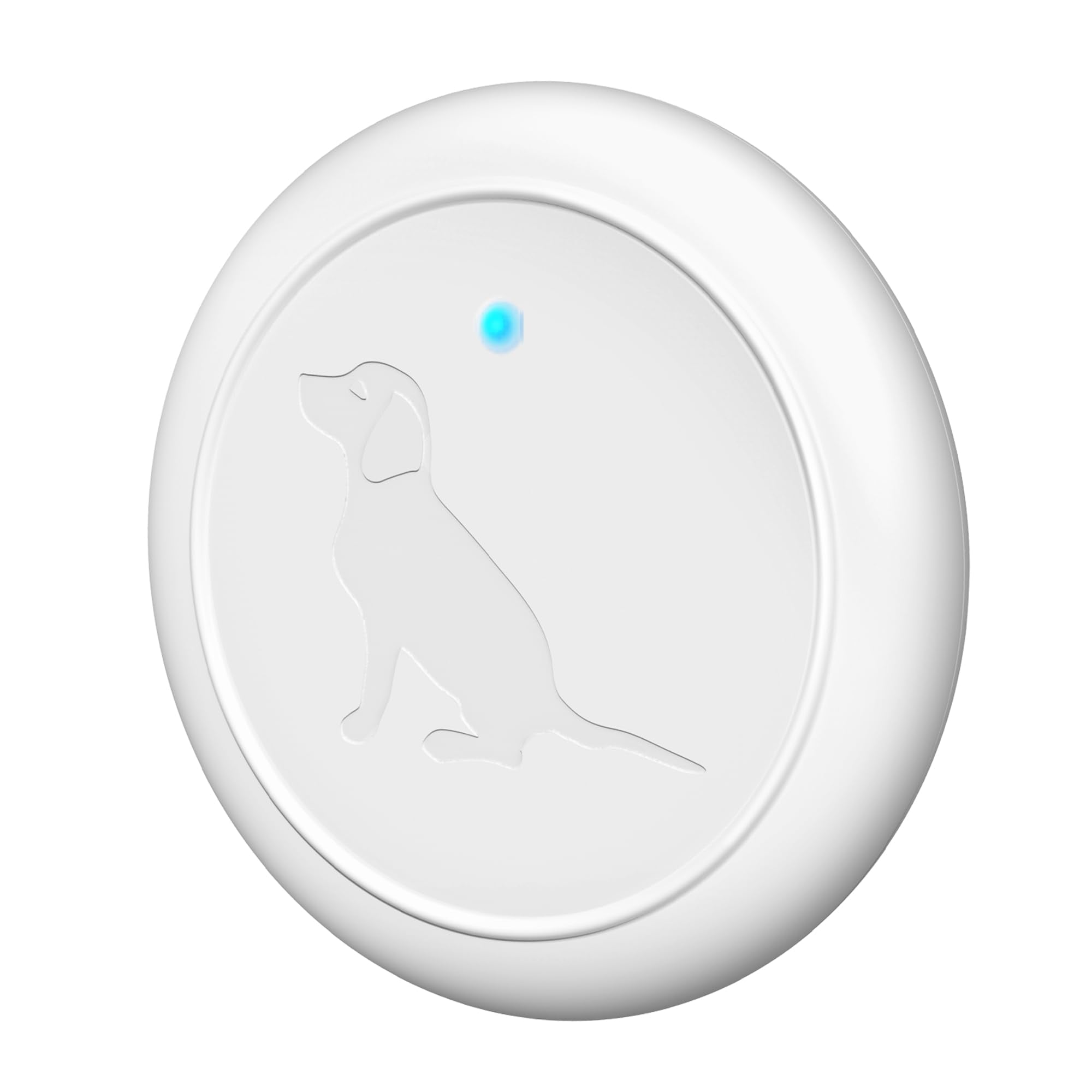 Hathever Add-On Wireless Dog Doorbell Transmitter With Large And Sensitive Touch Area, White
