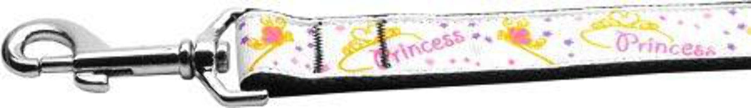 Pet Dog & Cat Nylon Collar or Leash, "Princess" 1" w x 4 ft. leash