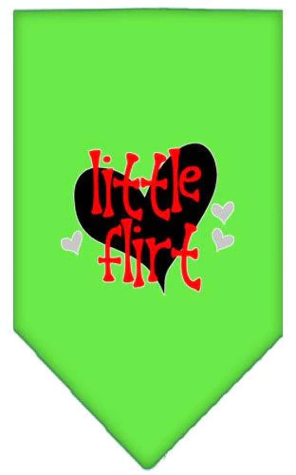 Mirage Pet Product Little Flirt Screen Print Bandana Light Pink Large
