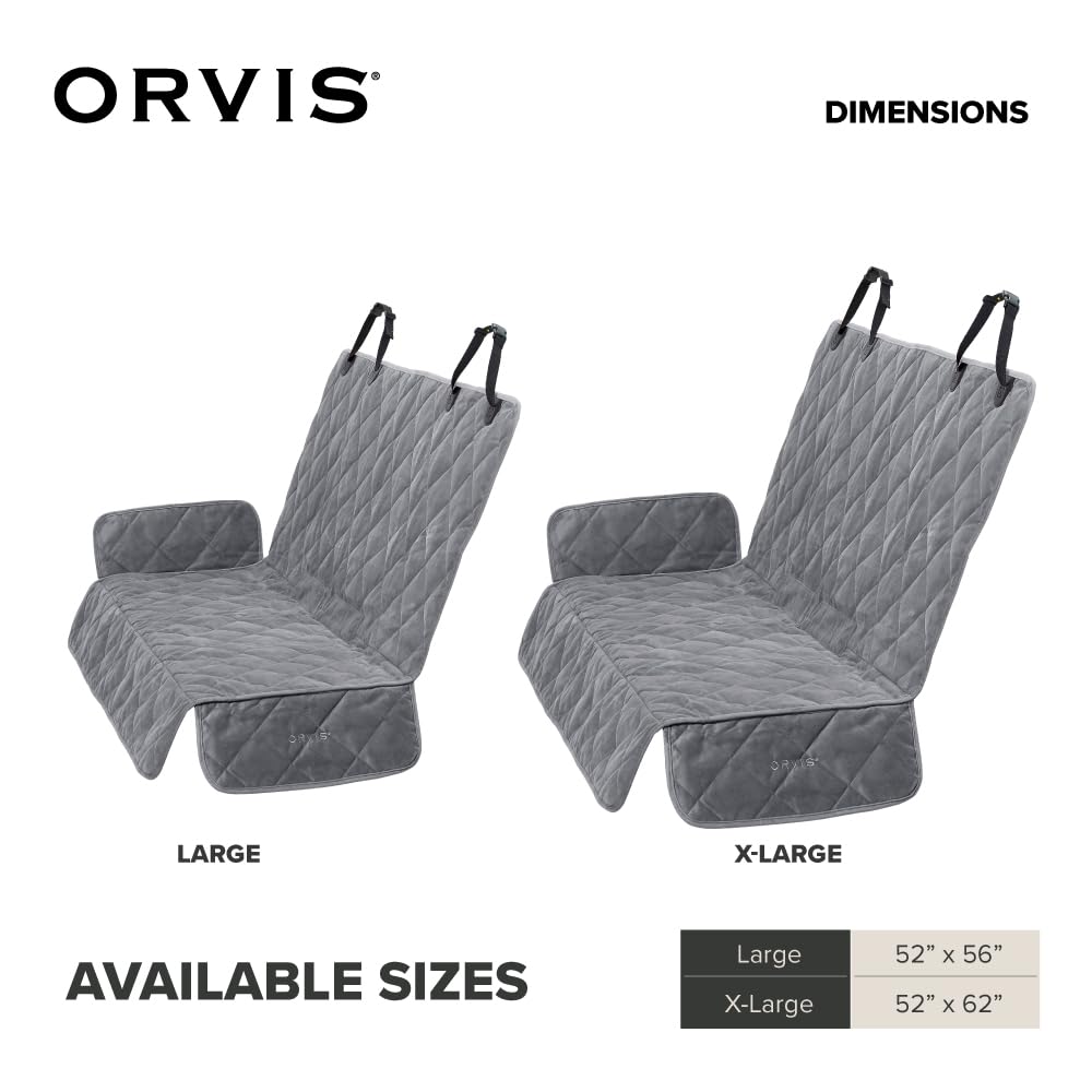 Orvis Grip-Tight Quilted Microfiber Backseat Protector  X-Large  Gray X Large