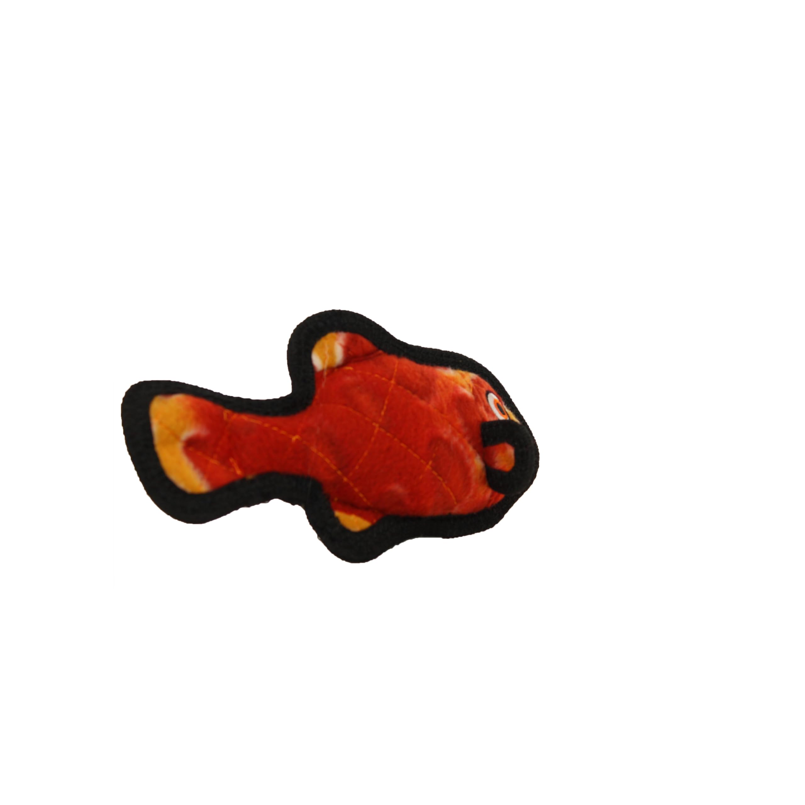 TUFFY - World's Tuffest Soft Dog Toy - Ocean Junior Fish - Red - Squeakers - Multiple Layers. Made Durable, Strong & Tough. Inte