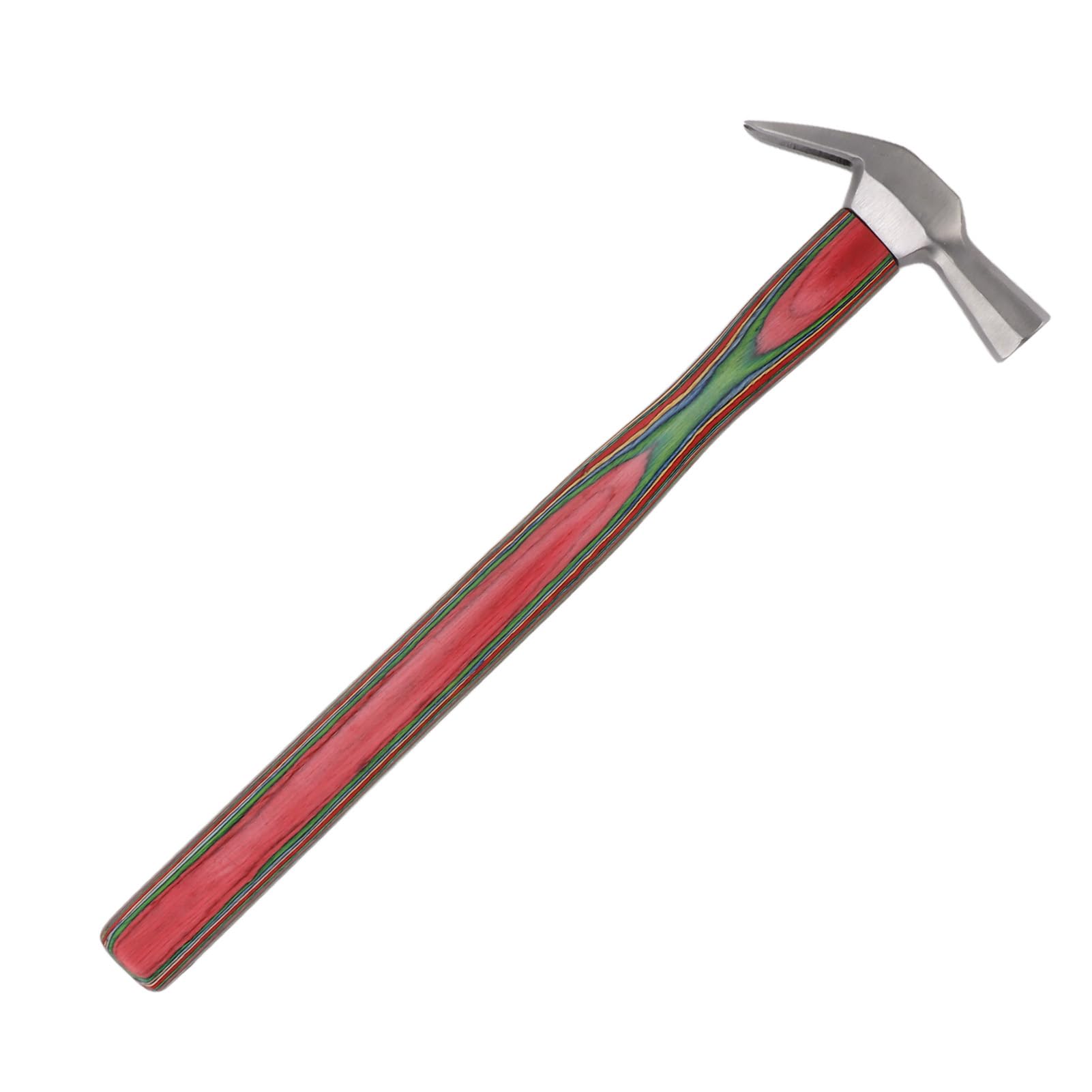 Tyenaza Farrier Hammer, Horseshoe Hammer Steel Wooden Handle Horse Shoe Nail Hammer Tool for Hoof Care