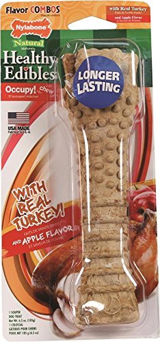 Nylabone (3 Pack) Healthy Edibles Turkey and Apple Flavored - Size Souper