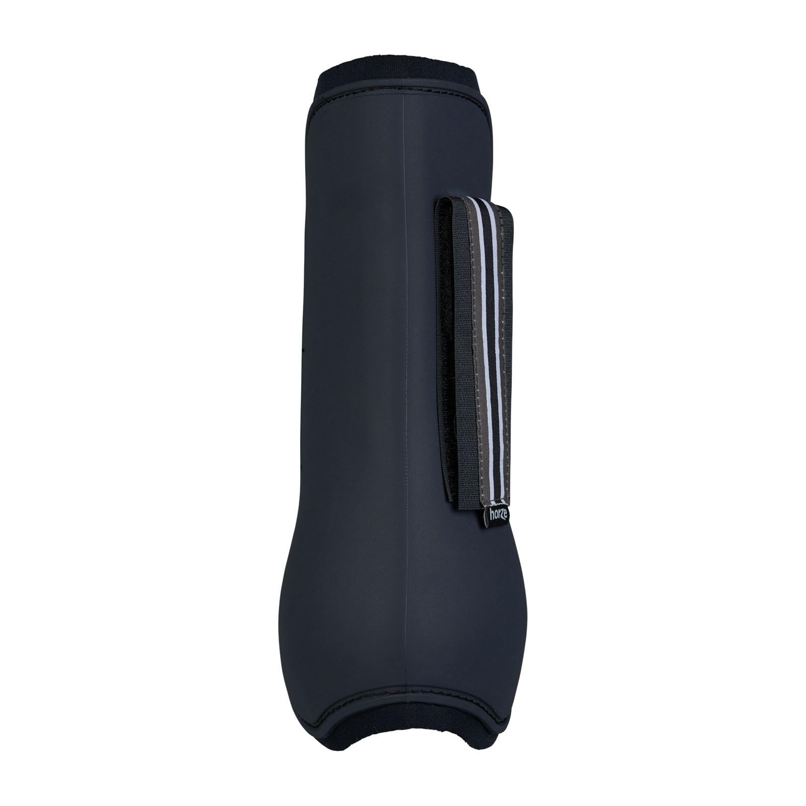 Horze Adepto Open Front Tendon Boots | Durable Shell With Neoprene Lining - Dark Navy - Horse