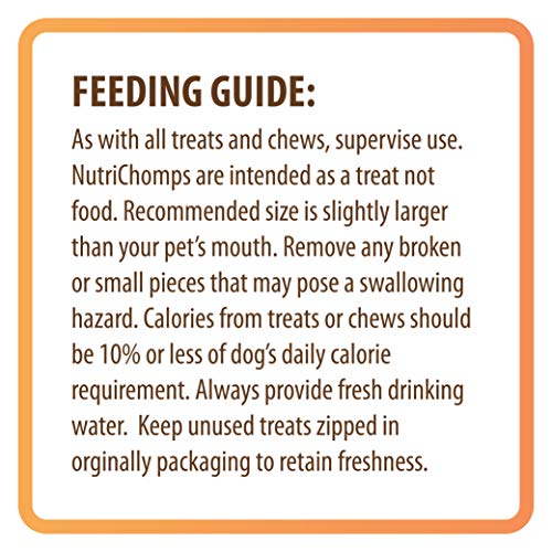 NutriChomps Dog Chews, 6-inch Twists, Easy to Digest, Rawhide-Free Dog Treats, 21 Count, Real Chicken flavor
