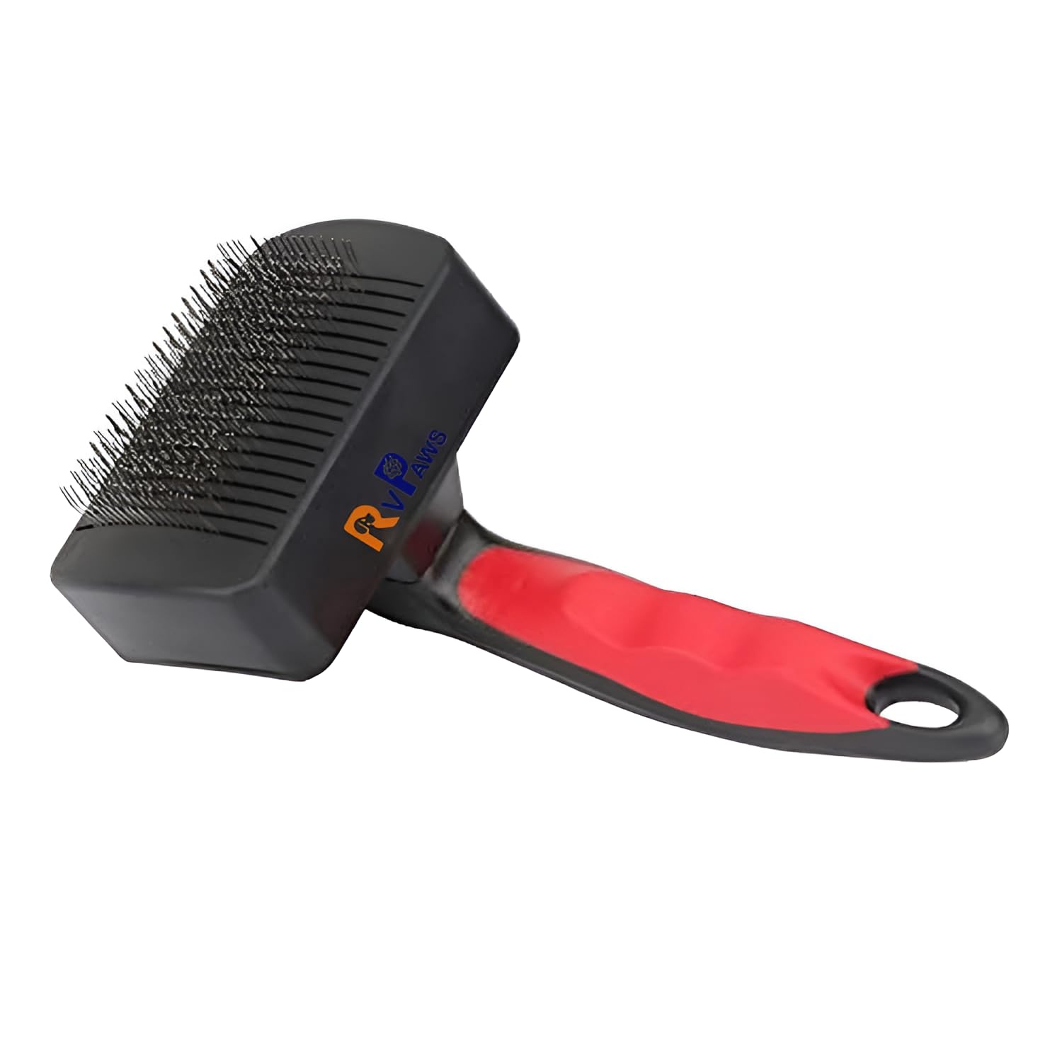 Rvpaws Dog Large Grooming Plastic Auto Slicker Self Cleaning Hair Brush For Dogs & Puppies Plastic Auto Slicker Hair Brush For D
