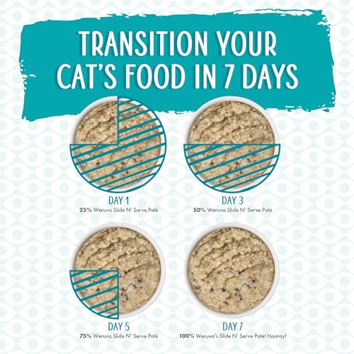 Weruva Slide N Serve Pat   Wet Cat Food, Jeopurrdy Licious Chicken Dinner, 2.8oz Pouch (Pack of 12)