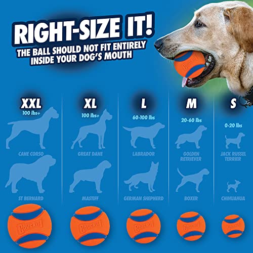 Chuck It Ultra Ball, Large/Grande, Orange (2 Pack)
