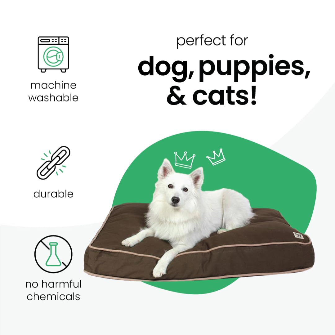 Molly Mutt Small Dog Bed Cover - Landslide Print - Measures 22'X27'X5'- 100% Cotton - Durable - Breathable - Sustainable - Ma