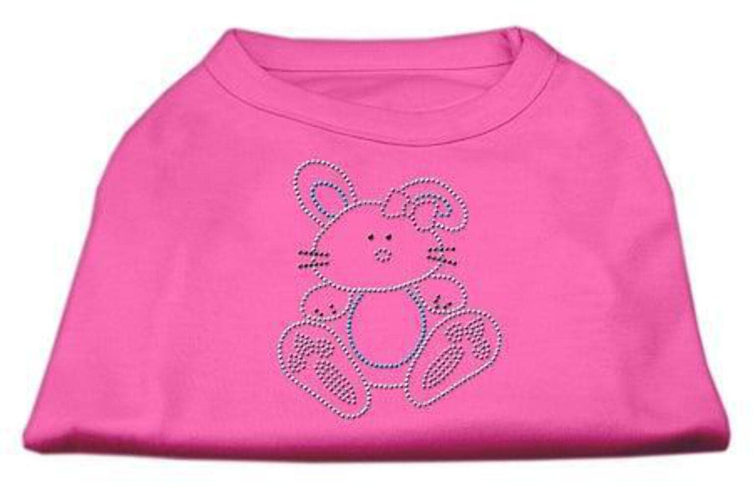 Mirage Pet Products Bunny Rhinestone Dog Shirt, Small, Light Pink