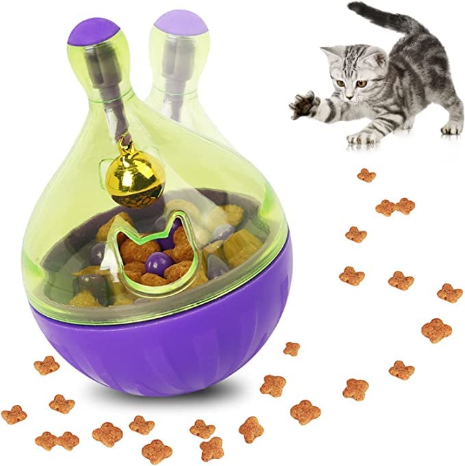 Pups&Pets Tumbler Pet Leaking Ball Toys  Slow Feeder Food Dispensing Leaking Food Treat Ball Toy For Cat & Puppies