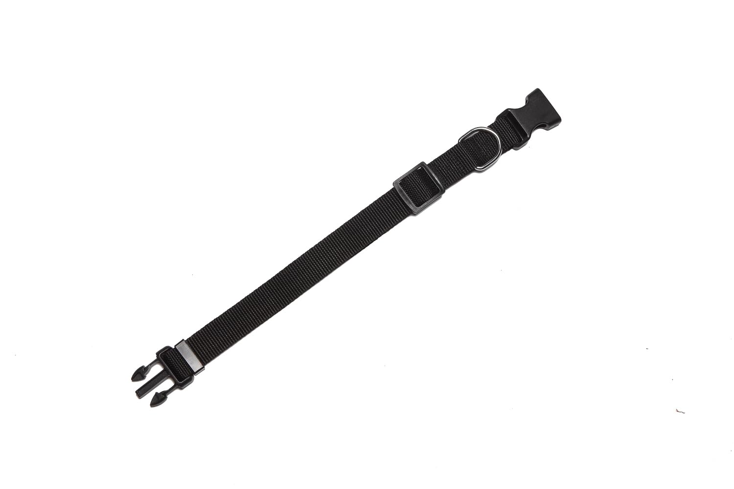 Adjustable Nylon Dog Collar, Pet Collar 1 Inch 3/4 Inch 5/8 Inch Wide, For Large Medium Small Dog ((L(1'' X 16-23''), Black)